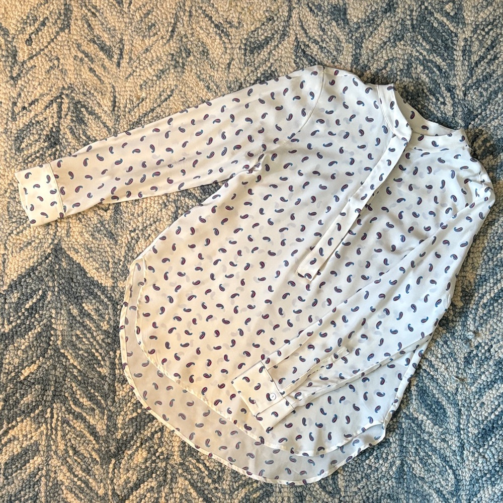 Amour Vert Paisley Silk Top